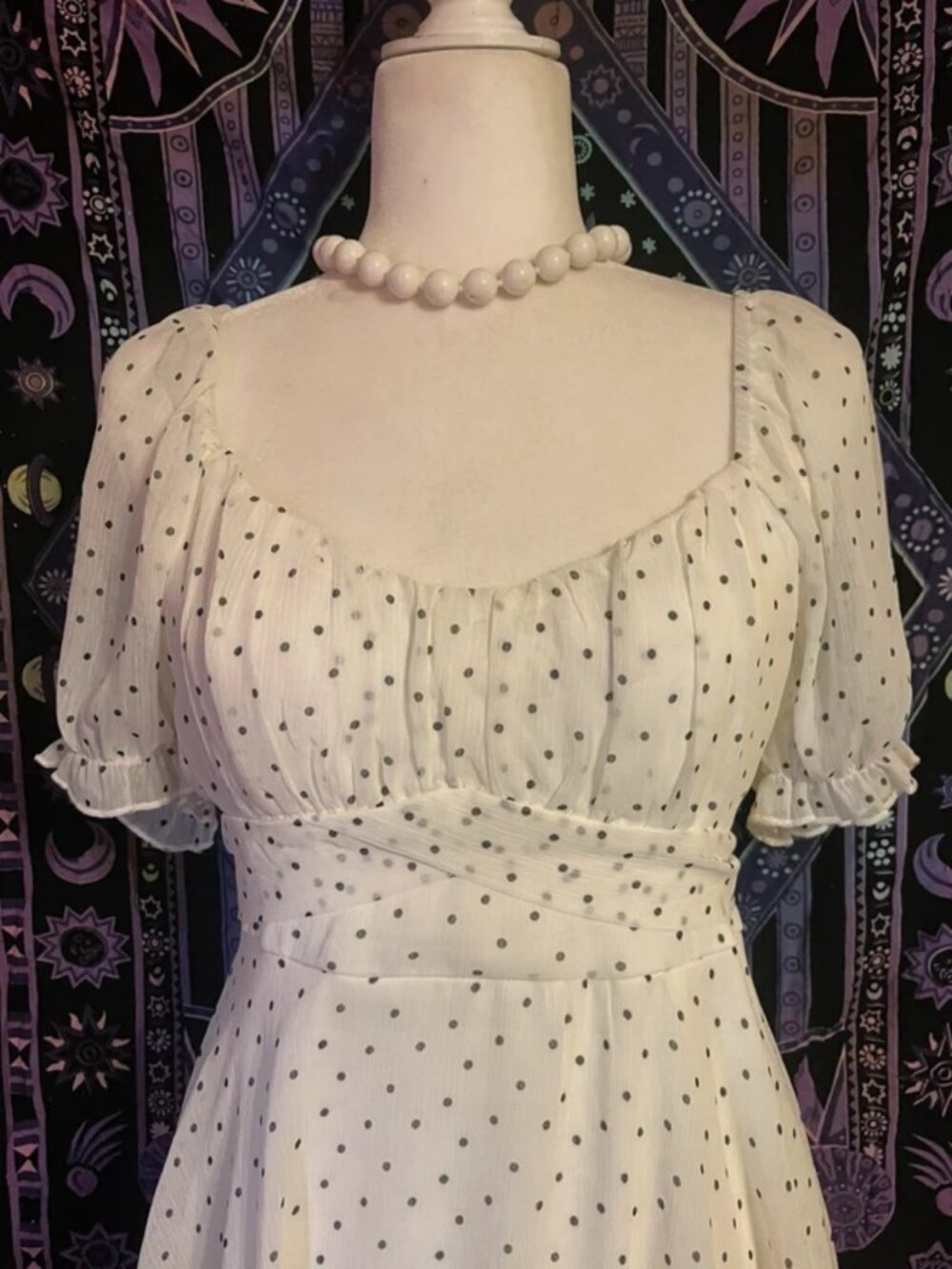 white/black polka dress (cute for fall/spring)